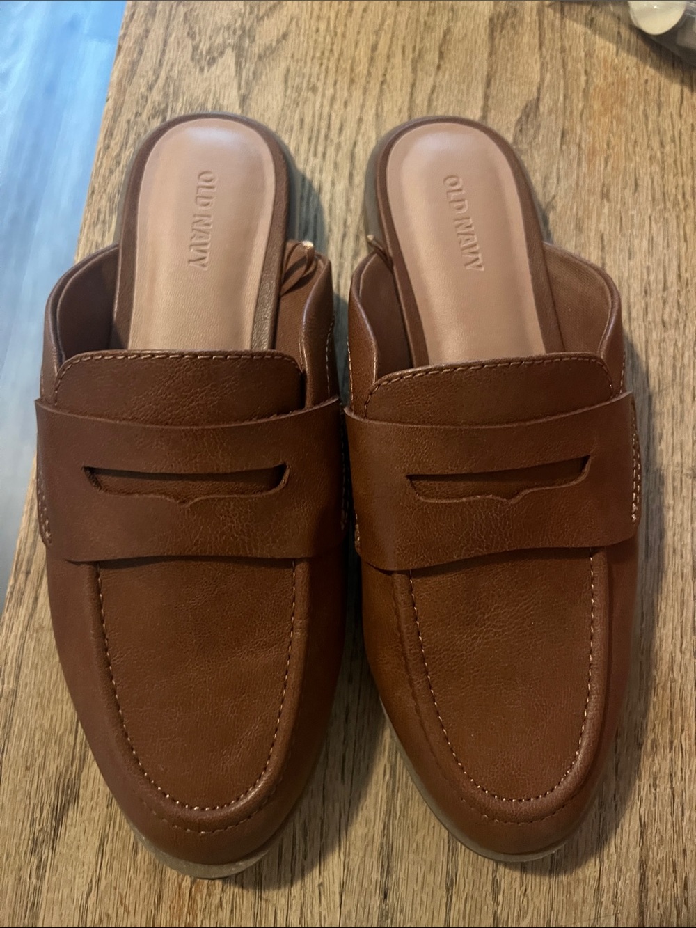 Old Navy Women's Brown Slip-On Mule Loafers